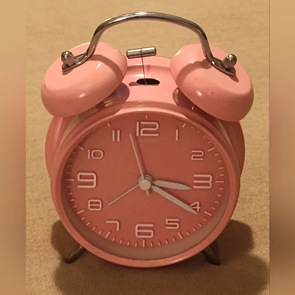 Pink Retro Alarm Clock